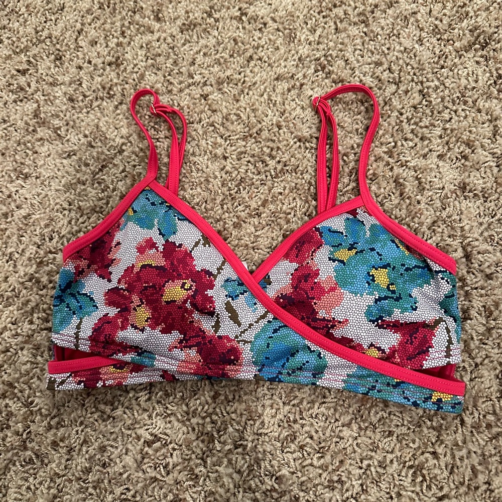Floral Print Women's Bikini Top